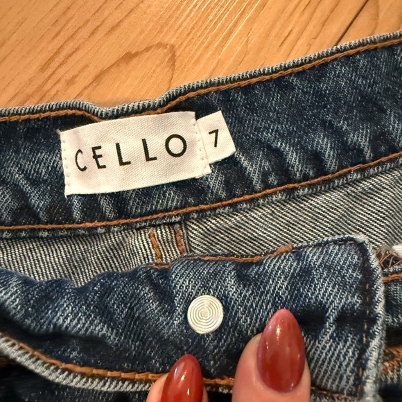 NWT ✨Cello Blue Distressed Straight Leg Jeans✨ - Picture 5 of 6